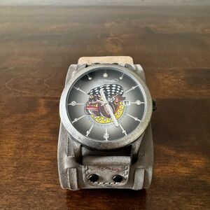 Vintage Ed Hardy Gladiator Style Watch